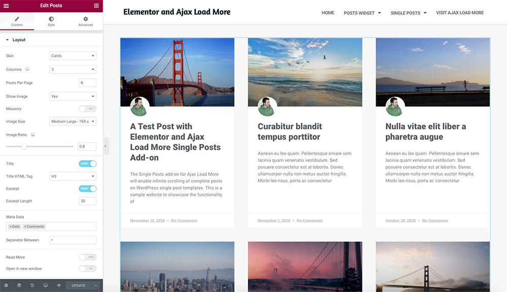 Elementor Post Widget Infinite Scrolling | Add-ons | Ajax Load More