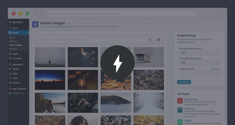 Instant Images WordPress Plugin